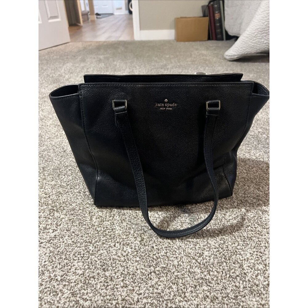 Kate Spade New York Shoulder Bag, Black, Jackson Medium Tote #WKRU5944 - Picture 6 of 12
